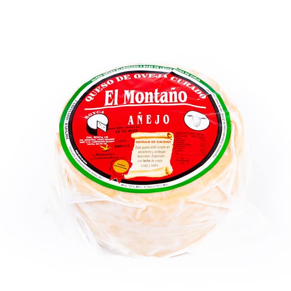 QUESO DE OVEJA GRAN RESERVA EN MANTECA EL MONTAÑO