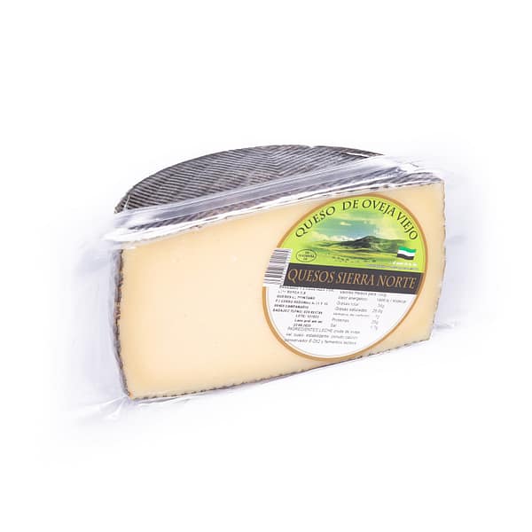 QUESO DE OVEJA VIEJO SIERRA NORTE MITADES - 1,500KG